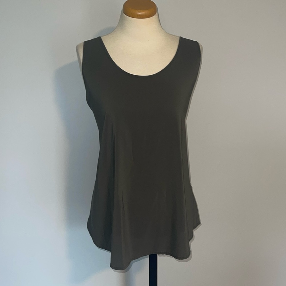 Olive green tank top